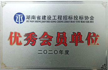 湖南省建设九体育在线注册-九体育（中国）
招标投标协会2020年度优秀会员单位